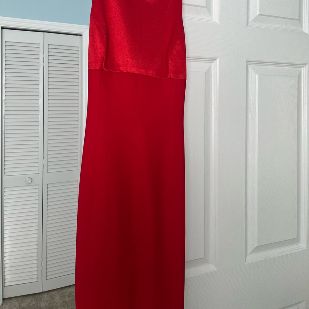 Red long dress by Papelle boutique evening size 4